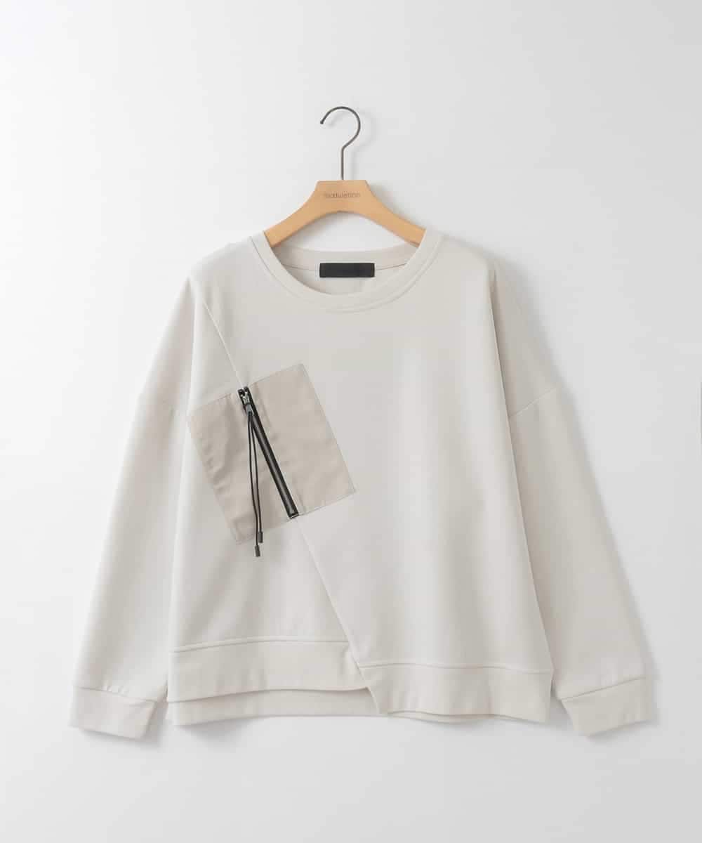 ZMNGE10170 al'aise modulation(アレーズモジュレーション) ジップデザインセットアップ アイボリー