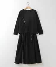 ZMNGE10170 al'aise modulation(アレーズモジュレーション) ジップデザインセットアップ ブラック