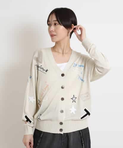 ZMSAB33180  エンブロイダリーカーディガン