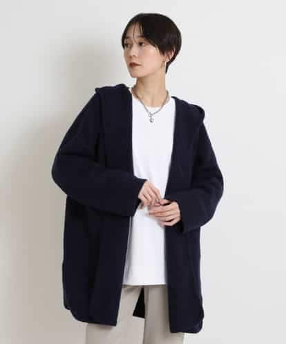 ZMSAB35160  フーディニットロングカーディガン