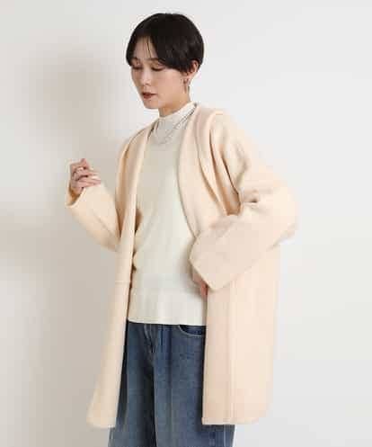 ZMSAB35160 al'aise modulation フーディニットロングカーディガン