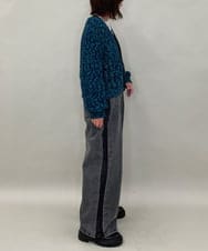 ZMSAE27140 al'aise modulation(アレーズモジュレーション) 【洗える】ファンシーシャギーニットカーディガン グリーン