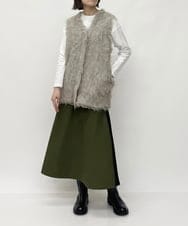 ZMSAW05140 al'aise modulation(アレーズモジュレーション) 【抗菌防臭】やわらかジャギーニットベスト ベージュ