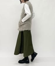 ZMSAW05140 al'aise modulation(アレーズモジュレーション) 【抗菌防臭】やわらかジャギーニットベスト ベージュ