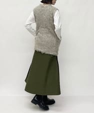 ZMSAW05140 al'aise modulation(アレーズモジュレーション) 【抗菌防臭】やわらかジャギーニットベスト ベージュ