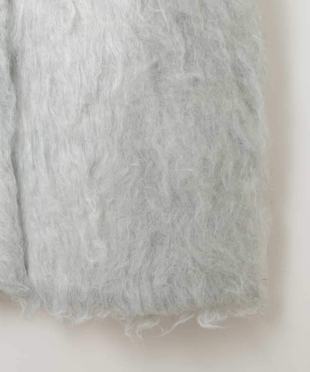 ZMSAW05140 al'aise modulation(アレーズモジュレーション) 【抗菌防臭】やわらかジャギーニットベスト ライトグレー