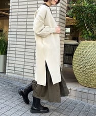 ZMSAW09160 al'aise modulation(アレーズモジュレーション) バルーンスリーブカーディガン ベージュ