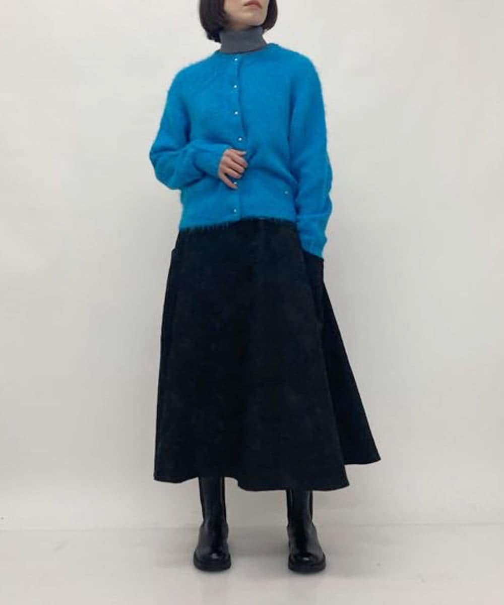 ZMSAW26220 al'aise modulation(アレーズモジュレーション) メタルボタンニットカーディガン ブルー