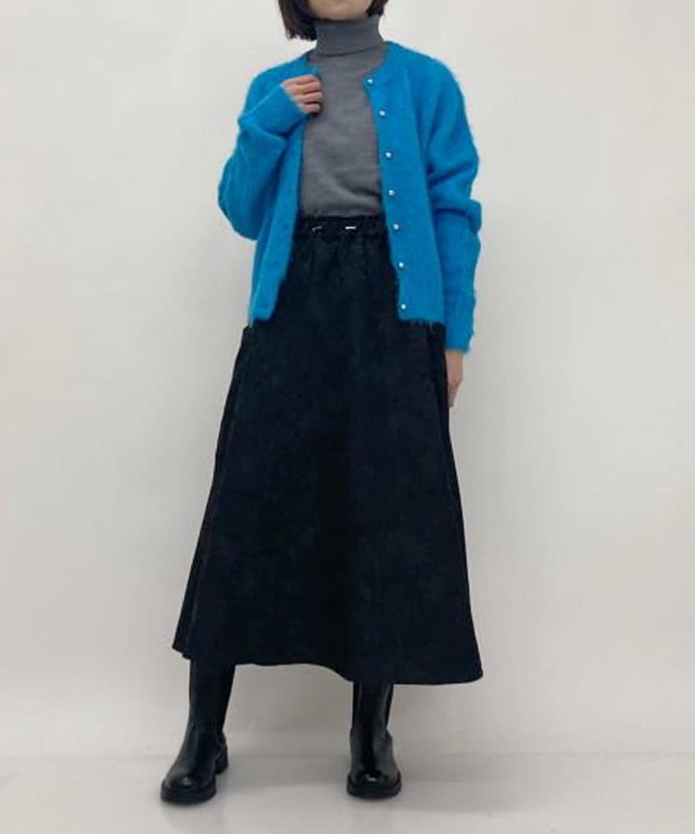 ZMSAW26220 al'aise modulation(アレーズモジュレーション) メタルボタンニットカーディガン ブルー