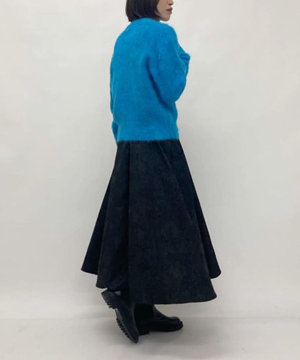 ZMSAW26220 al'aise modulation(アレーズモジュレーション) メタルボタンニットカーディガン ブルー