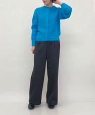 ZMSAW26220 al'aise modulation(アレーズモジュレーション) メタルボタンニットカーディガン ブルー