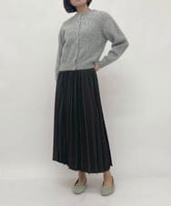 ZMSAW26220 al'aise modulation(アレーズモジュレーション) メタルボタンニットカーディガン ライトグレー