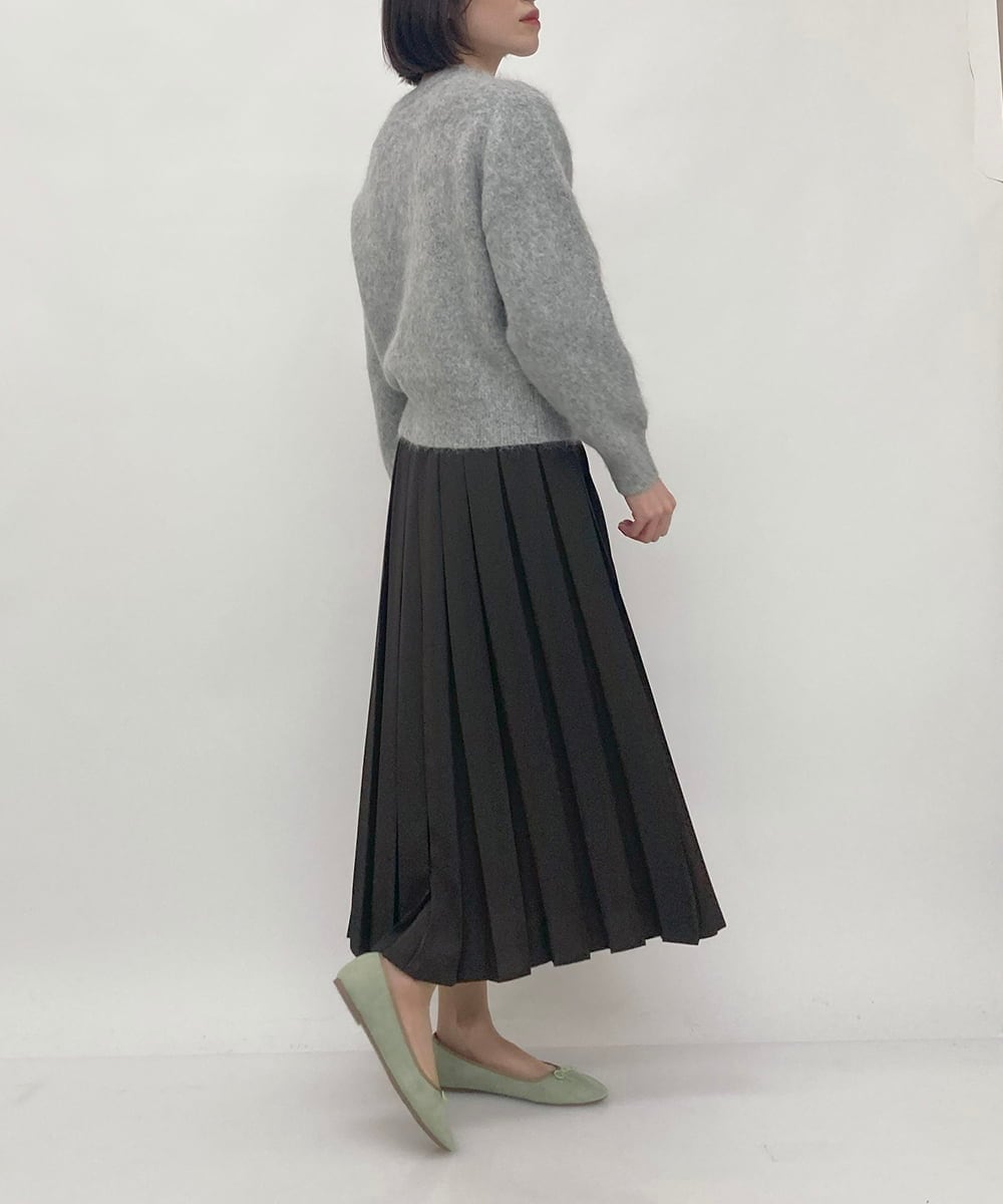 ZMSAW26220 al'aise modulation(アレーズモジュレーション) メタルボタンニットカーディガン ライトグレー