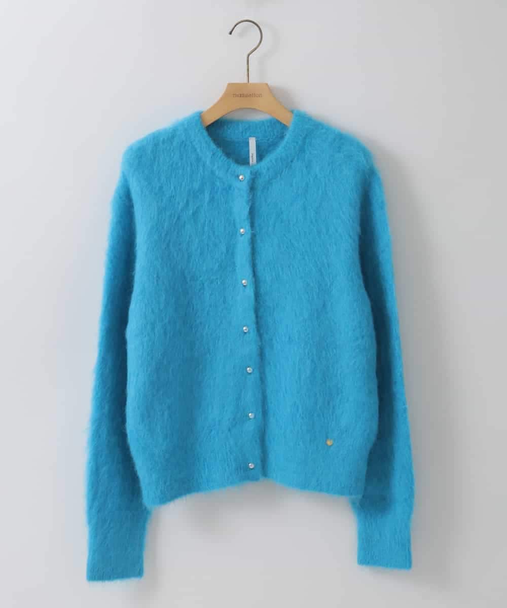 ZMSAW26220 al'aise modulation(アレーズモジュレーション) メタルボタンニットカーディガン ブルー