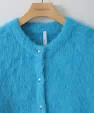 ZMSAW26220 al'aise modulation(アレーズモジュレーション) メタルボタンニットカーディガン ブルー