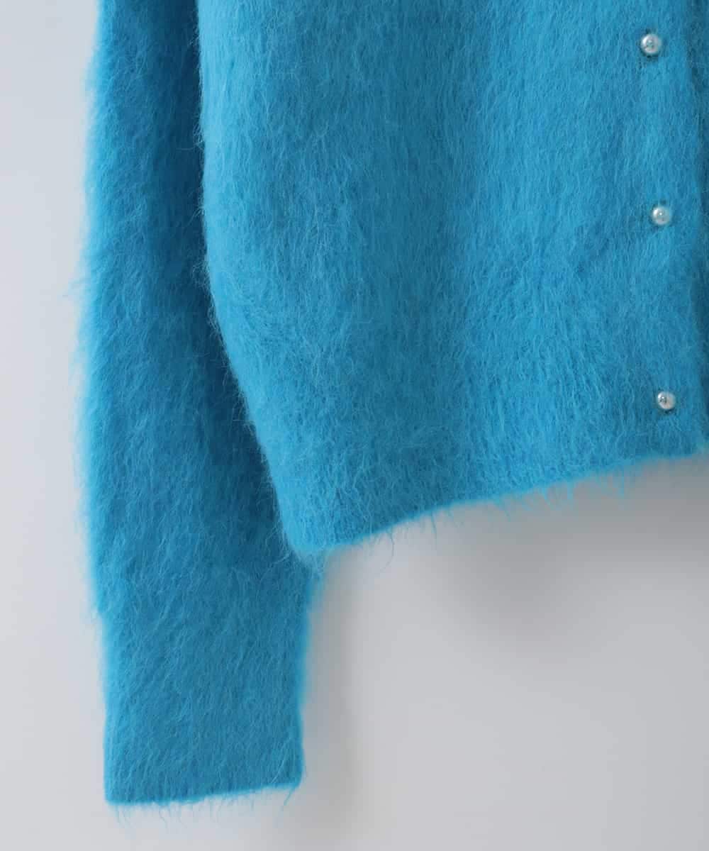 ZMSAW26220 al'aise modulation(アレーズモジュレーション) メタルボタンニットカーディガン ブルー