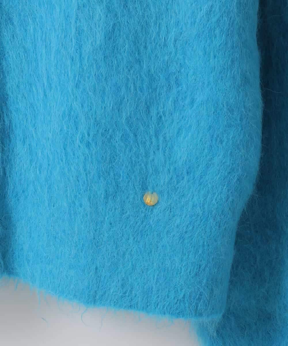 ZMSAW26220 al'aise modulation(アレーズモジュレーション) メタルボタンニットカーディガン ブルー