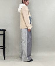 ZMSCE02130 al'aise modulation(アレーズモジュレーション) 【洗える】デニムポケット付きジップアップカーディガン アイボリー