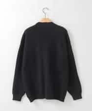 ZMSCE02130 al'aise modulation(アレーズモジュレーション) 【洗える】デニムポケット付きジップアップカーディガン ブラック