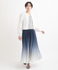 ZMSEB05168 al'aise modulation(アレーズモジュレーション) 立体メッシュニットカーディガン ホワイト