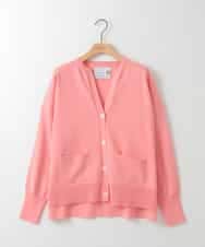 ZMSEE01140 al'aise modulation(アレーズモジュレーション) スキッパークルーネックカーディガン ピンク