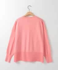 ZMSEE01140 al'aise modulation(アレーズモジュレーション) スキッパークルーネックカーディガン ピンク