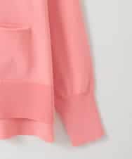 ZMSEE01140 al'aise modulation(アレーズモジュレーション) スキッパークルーネックカーディガン ピンク