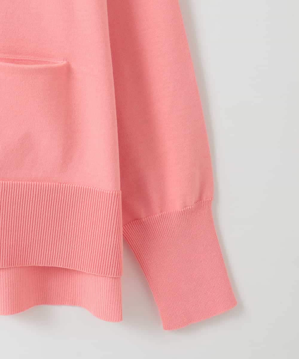 ZMSEE01140 al'aise modulation(アレーズモジュレーション) スキッパークルーネックカーディガン ピンク