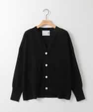 ZMSEE01140 al'aise modulation(アレーズモジュレーション) スキッパークルーネックカーディガン ブラック