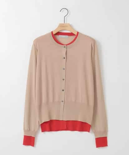 ZMSEE03108 al'aise modulation バイカラーレイヤード風カーディガン