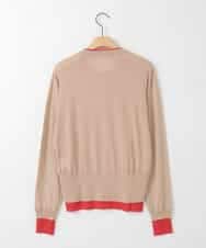 ZMSEE03108 al'aise modulation(アレーズモジュレーション) バイカラーレイヤード風カーディガン ベージュ