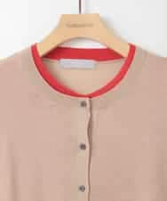 ZMSEE03108 al'aise modulation(アレーズモジュレーション) バイカラーレイヤード風カーディガン ベージュ