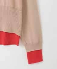 ZMSEE03108 al'aise modulation(アレーズモジュレーション) バイカラーレイヤード風カーディガン ベージュ