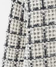 ZMSEE04180 al'aise modulation(アレーズモジュレーション) ツイードコットンカーディガン アイボリー