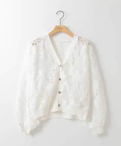 ZMSGE11150 al'aise modulation 【洗える】シアーレースカーディガン