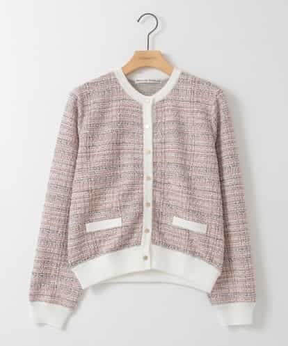 ZMSGE14150 al'aise modulation 【洗える】MIXファンシーツイードカーディガン