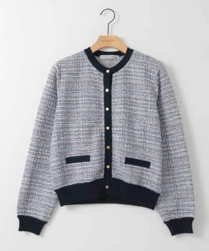 ZMSGE14150 al'aise modulation 【洗える】MIXファンシーツイードカーディガン