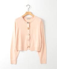 ZMSGE15170 al'aise modulation(アレーズモジュレーション) ビジューボタンニットカーディガン ピンク