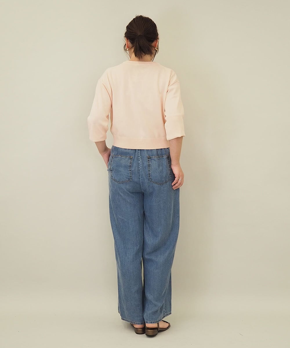 ZMSGE15170 al'aise modulation(アレーズモジュレーション) ビジューボタンニットカーディガン ピンク