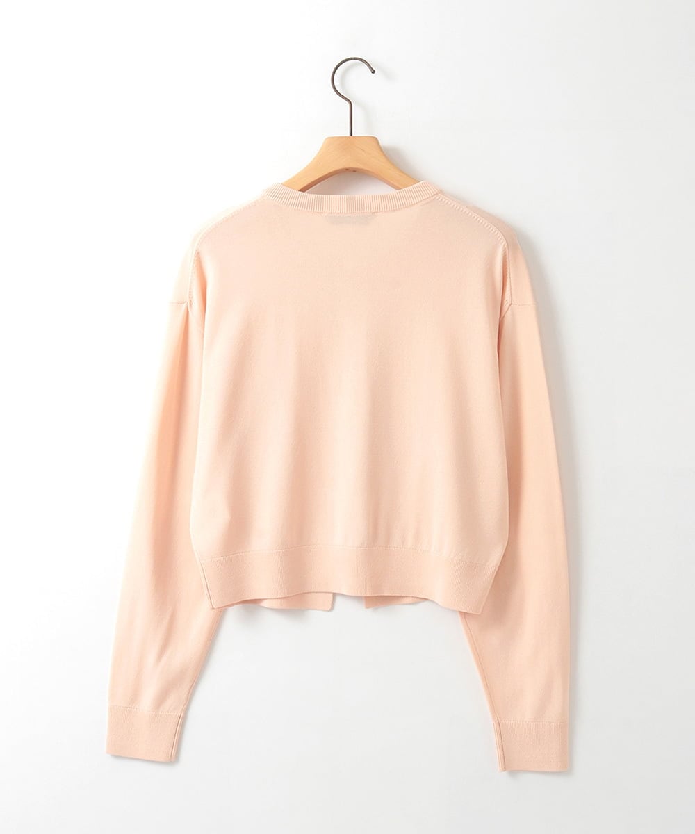 ZMSGE15170 al'aise modulation(アレーズモジュレーション) ビジューボタンニットカーディガン ピンク