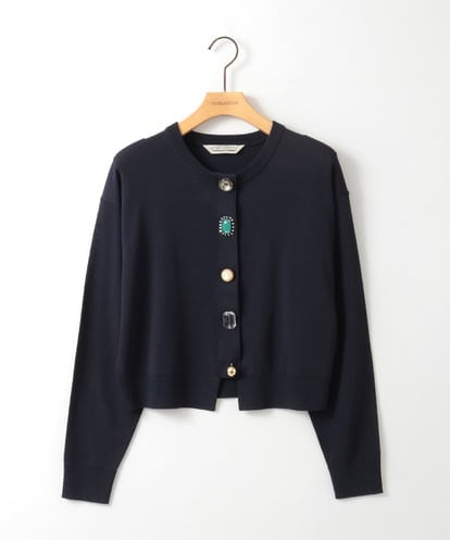 ZMSGE15170 al'aise modulation ビジューボタンニットカーディガン