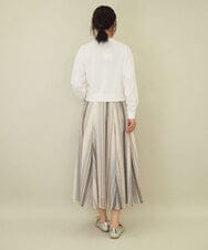 ZMSGE15170 al'aise modulation(アレーズモジュレーション) ビジューボタンニットカーディガン ホワイト