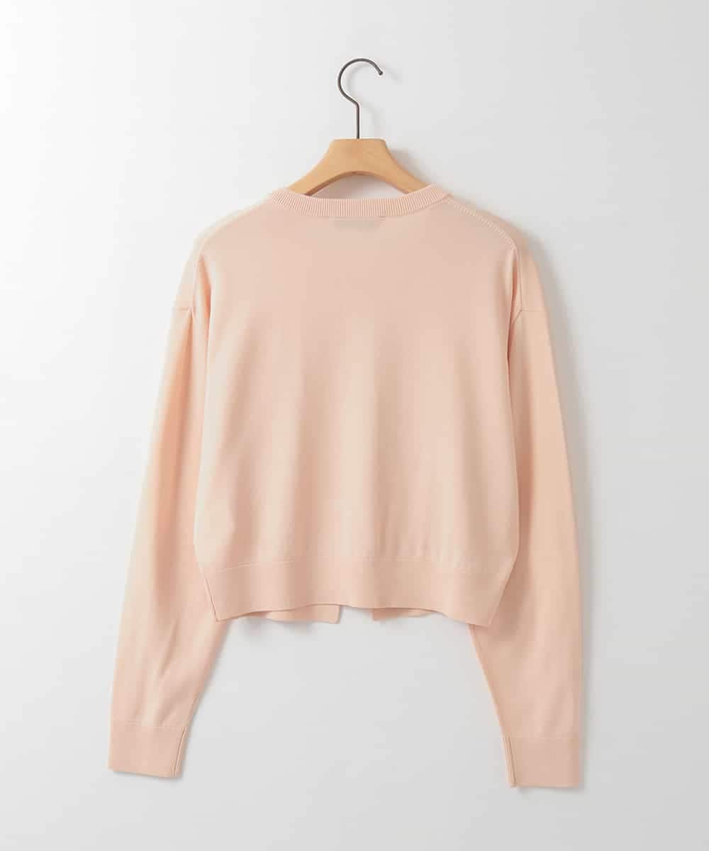 ZMSGE15170 al'aise modulation(アレーズモジュレーション) ビジューボタンニットカーディガン ピンク