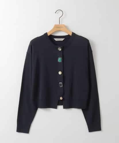 ZMSGE15170 al'aise modulation ビジューボタンニットカーディガン