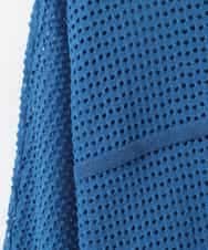 ZMSGE16110 al'aise modulation(アレーズモジュレーション) 【洗える】メッシュドルマンカーディガン ブルー