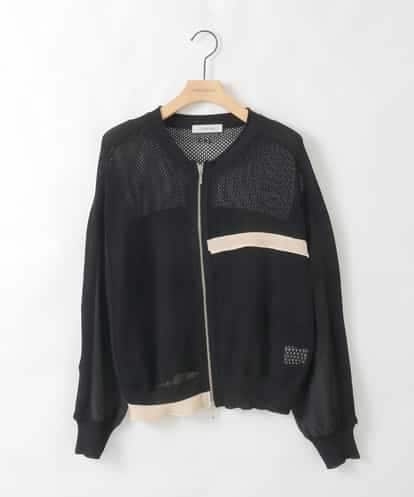 ZMSGE17128 al'aise modulation 配色デザインニットブルゾン