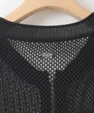 ZMSGE17128 al'aise modulation(アレーズモジュレーション) 配色デザインニットブルゾン ブラック