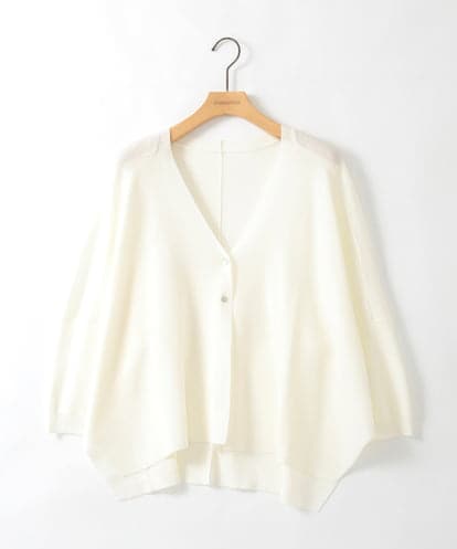 ZMSGE26110 al'aise modulation 【洗える】さらりスリットVネックカーディガン