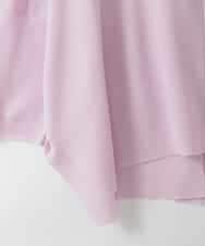 ZMSGE26110 al'aise modulation(アレーズモジュレーション) 【洗える】さらりスリットVネックカーディガン ピンク