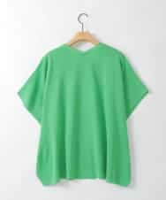 ZMSGE27110 al'aise modulation(アレーズモジュレーション) 【洗える】サラッと2WAYカーディガン グリーン